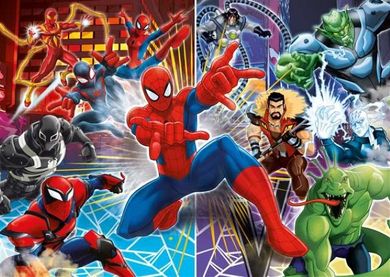 Clementoni, Spider-Man, puzzle 4w1, zestaw, 360 elementów