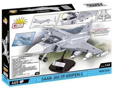 Cobi, Armed Forces, Szwedzki myśliwiec wielozadaniowy Saab JAS 39 Gripen C, klocki, 465 elementów