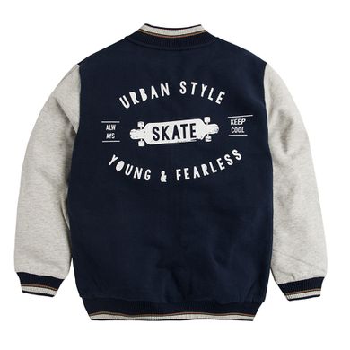 Cool Club, Bluza bomberka chłopięca, granatowo-szara, Urban Style Skate