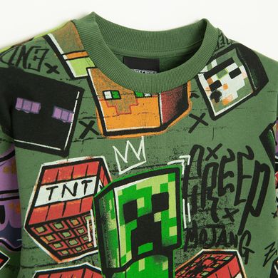 Cool Club, Bluza chłopięca, khaki, Minecraft