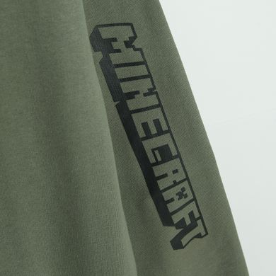 Cool Club, Bluza chłopięca z kapturem, khaki, Minecraft