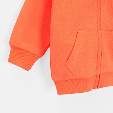 Cool Club, Bluza chłopięca z kapturem, rozpinana, pomarańczowa