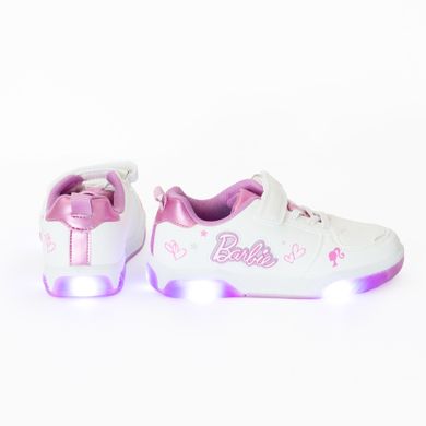 Cool Club, Buty sportowe dziewczęce, białe, świecąca podeszwa, Barbie