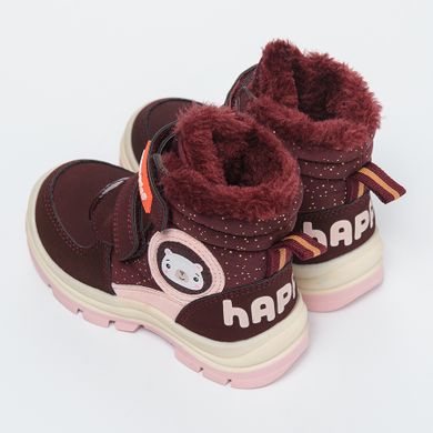 Cool Club, Buty zimowe dziewczęce, bordowe, ocieplane, Fisher-Price