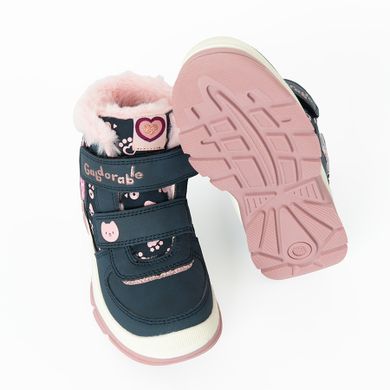 Cool Club, Buty zimowe dziewczęce, granatowe, ocieplane, Koci Domek Gabi