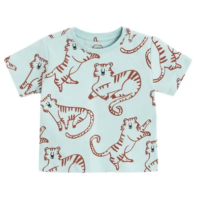 Cool Club, Komplet chłopięcy, T-shirt, Szorty, turkusowy