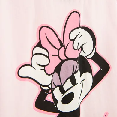 Cool Club, Komplet dziewczęcy, T-shirt, Legginsy, kolarki, różowy, Myszka Minnie