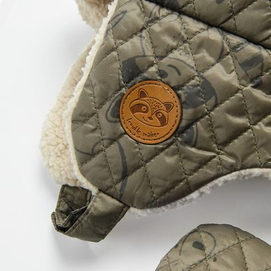 Cool Club, Komplet zimowy chłopięcy, Czapka, Rękawiczki, khaki