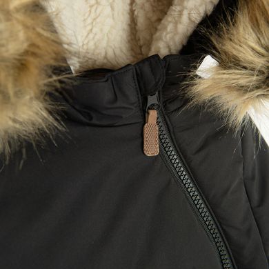 Cool Club, Kurtka chłopięca z kapturem, ocieplana, czarna