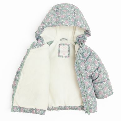 Cool Club, Kurtka dziewczęca z kapturem, ocieplana, miętowa