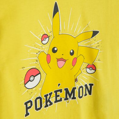 Cool Club, Piżama chłopięca, żółto-szara, Pokemon