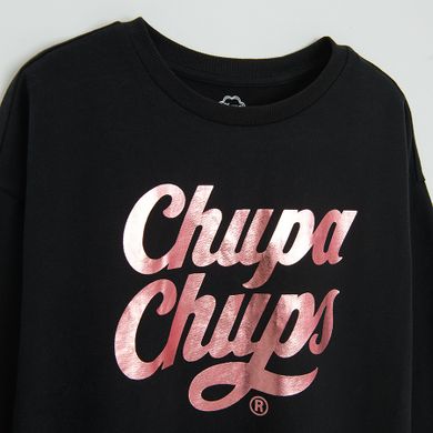 Cool Club, Piżama dziewczęca, czarna, Chupa Chups