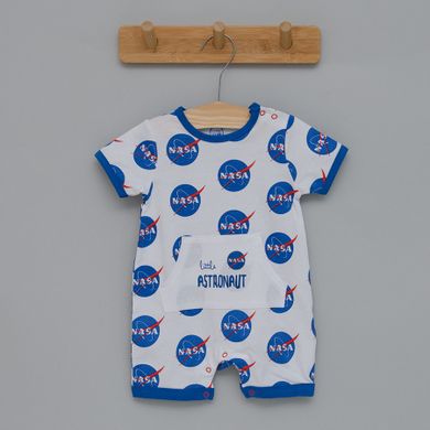 Cool Club, Rampers chłopięcy, bawełna organiczna, mix, NASA, zestaw, 2 szt.