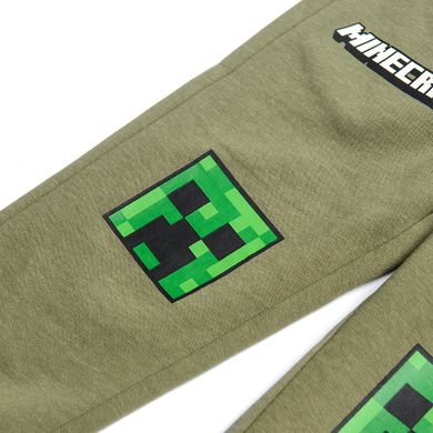 Cool Club, Spodnie dresowe chłopięce, khaki, Minecraft