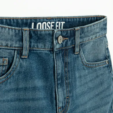 Cool Club, Szorty jeansowe chłopięce, loose fit, niebieskie