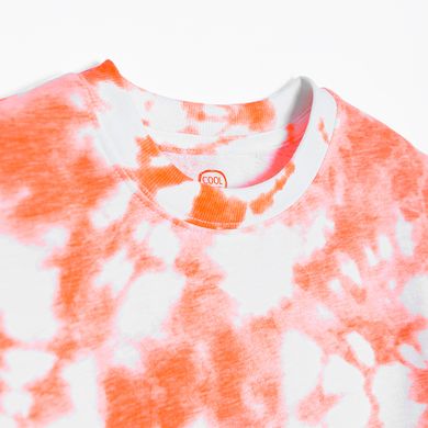 Cool Club, T-shirt chłopięcy, biało-pomarańczowy