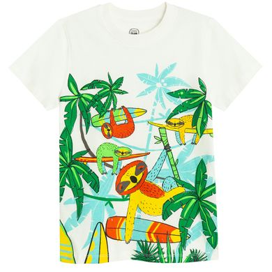 Cool Club, T-shirt chłopięcy, biały, zestaw, 2 szt.