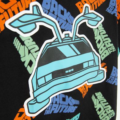 Cool Club, T-shirt chłopięcy, czarny, Back to the Future