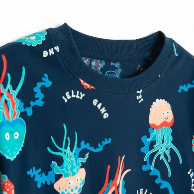 Cool Club, T-shirt chłopięcy, granatowy