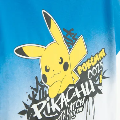 Cool Club, T-shirt chłopięcy, niebiesko-biały, Pokemon