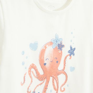 Cool Club, T-shirt dziewczęcy, biały