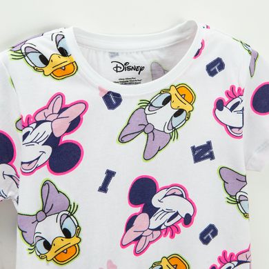 Cool Club, T-shirt dziewczęcy, biały, Myszka Minnie