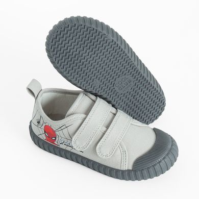 Cool Club, Trampki chłopięce, szare, Zdrowa Stopa, podeszwa Barefoot, Spider-Man