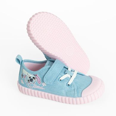 Cool Club, Trampki dziewczęce, niebieskie, Zdrowa Stopa, podeszwa Barefoot, Lilo i Stitch