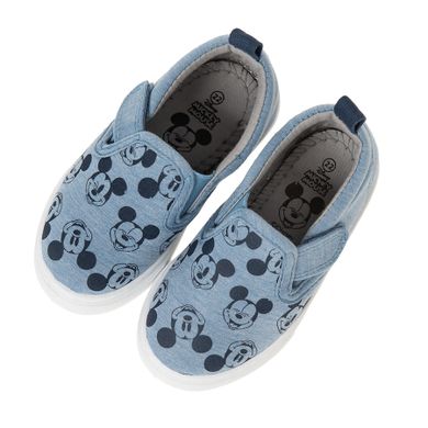 Cool Club, Trampki slip on chłopięce, niebieskie, Myszka Miki