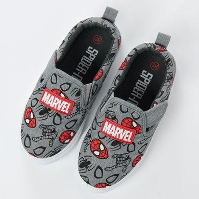 Cool Club, Trampki slip on chłopięce, szare, Spider-Man