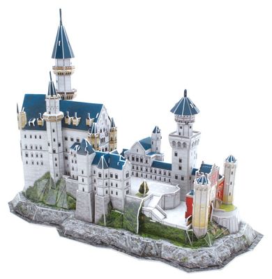 Cubic Fun, Zamek Neuschwanstein, puzzle 3D, 128 elementów