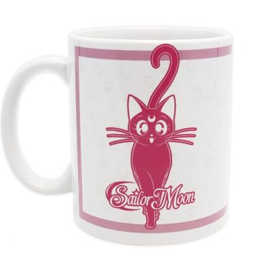 Czarodziejka z Księżyca, kubek, Sailor Moon & Luna, różowy