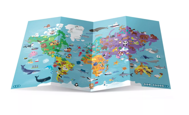 Czytaj z Albikiem. Mapa Świata