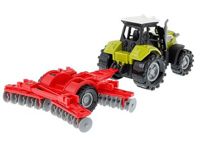 Daffi, traktor z agregatem uprawowym, pojazd, światło i dźwięk
