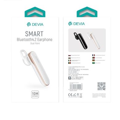 Devia, słuchawka Bluetooth Smart 4.2 new, biała