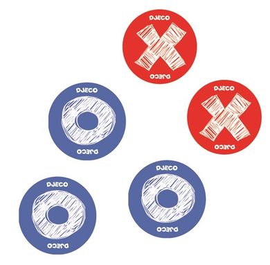 Djeco, Tic Tac Toe, gra karciana