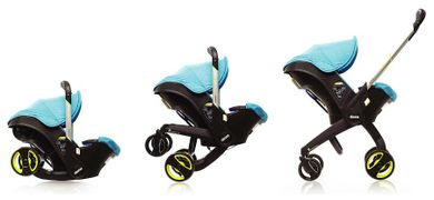 Doona+, mobilny fotelik samochodowy, czerwony