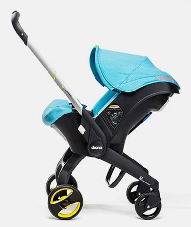 Doona+, mobilny fotelik samochodowy, turkusowy