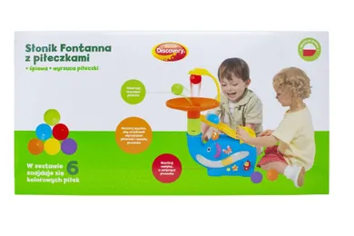 Dumel Discovery, Słonik, fontanna z piłeczkami, zabawka interaktywna