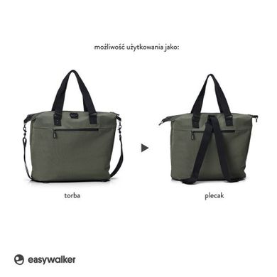Easywalker, torba do wózka z przewijakiem i organizerem, Emerald Green