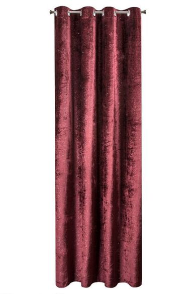 Elizia, welwetowa zasłona, zdobiona brokatem, 140-250 cm
