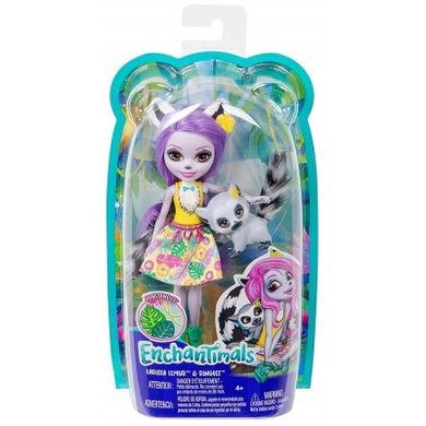 Enchantimals, Larissa Lemur i zwierzątko, lalka z akcesoriami