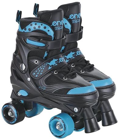 Enero, łyżworolki wrotki łyżwy, 3w1, black-blue, rozmiar 30-33