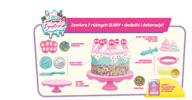 Epee, Slimy, Fabryka Cukiernika, tort, zestaw kreatywny