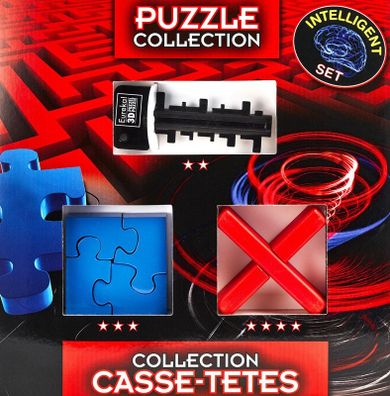 Eureka 3D, Intelligent, Key Maze, Square Jigsaw, Cross Puzzle, łamigłówki