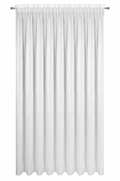 Eurofirany, firana gotowa na taśmie, Tulsa, biały, 350-270 cm