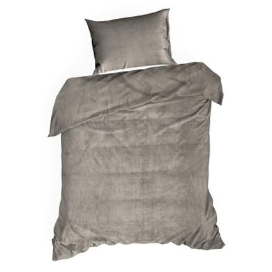 Eurofirany, komplet pościeli flano, 200-220 cm, beżowy