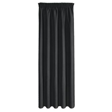 Eurofirany, zasłona gotowa na taśmie, Rita, 140-270 cm, czarny
