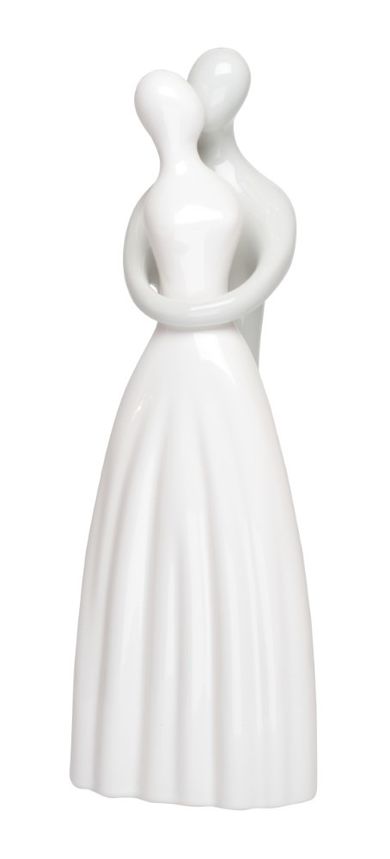Ewax, para ceramiczna, szaro- biała, 13-12-37 cm