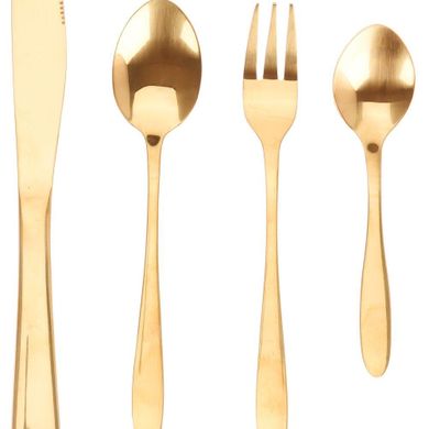 Excellent Houseware, sztućce złote, 39 elementów